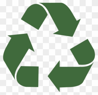 Dark Green Recycle - Reduce Reuse Recycle Vector Clipart