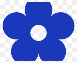 Sky Clipart Cute - Blue Clip Art Flower - Png Download