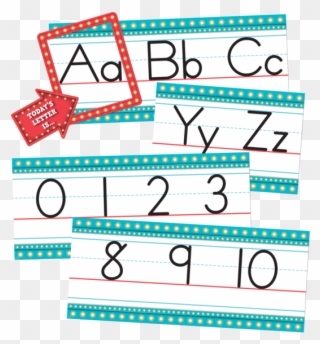 Marquee Alphabet Line Bulletin Board - Alphabet Of Lines Clipart