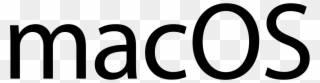 File - Macos Wordmark - Svg - Mac Os Black Logo Clipart