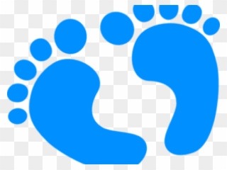 Footprint Clipart Baby Girl - Baby Onesies Clipart Blue - Png Download