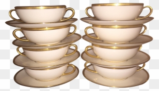 Marshall Fields Lenox Cream Cups Set Of - Cream Of Mushroom Soup Clipart