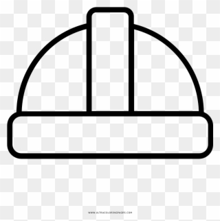 Hard Hat Coloring Page Ultra Pages With - Helmet Clipart