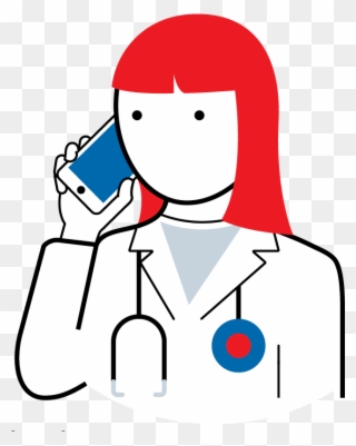 The Practice Utilises Telephone Assessment And Treatment - Cartoon Clipart