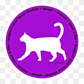 Text Around The Circle Reads "support Your Local Shelter - T-shirt Clipart