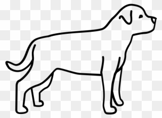 Rottweiler Rubber Stamp - Un Perro Sabueso Para Dibujar Clipart