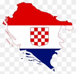 File Flag Map Of - Independent State Of Croatia Flag Map Clipart