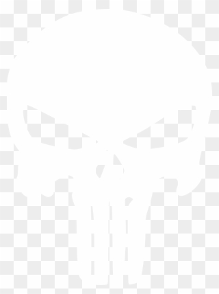 Latest Phones Punisher Png Logo 3597 Free Transparent - White Punisher Skull Png Clipart