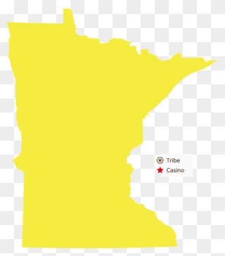 Minnesota Gaming Tribes And Casinos - Map Agates In Minnesota Clipart