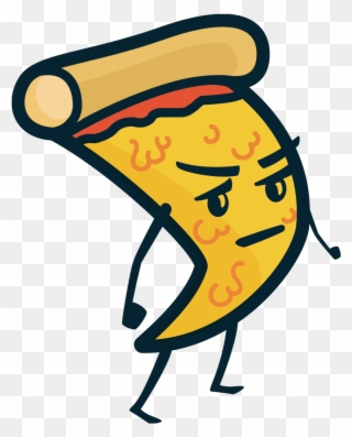 Angry Pizza Sticker For Ios Android Giphy Gif Cartoon - Angry Pizza Clipart
