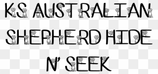 Sample Image Of Ks Australian Shepherd Font By Pretty Clipart