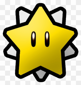 Banner Black And White Stock Super D World Power Stars - Super Mario Star Clipart