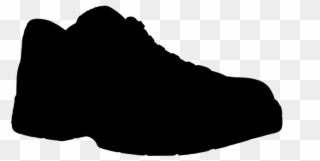 Outdoor Shoe Clipart Shoe Black Walking - Clip Art - Png Download