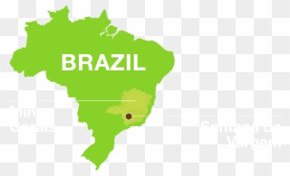 The Name Of Brazil's Fourth Largest State, Minas Gerais, - Mapa Das Eleições 2018 Clipart