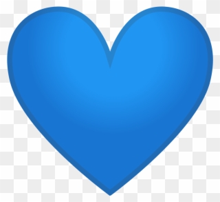 Heart Icons Blue - Blue Heart Emoji Clipart