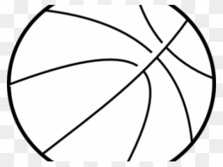 Basketball Black And White Clipart - Basketball - Png Download