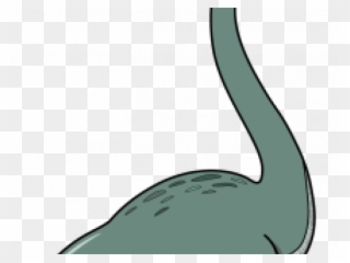 Cartoon Loch Ness Monster - Black Swan Clipart