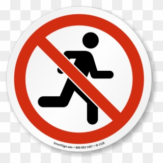 Construction Signs Clipart - No Running In The Lab - Png Download