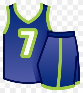 Cheerleading Uniform Blue Uniforms - Basketball Uniform Clip Art - Png Download