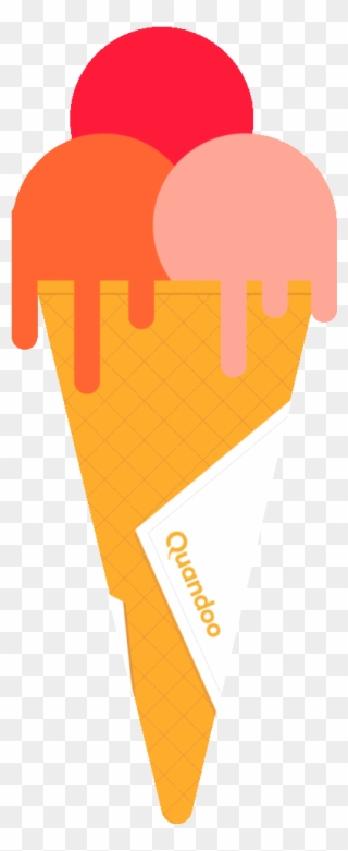 Quandoode Quandooit Sticker By Quandoo Gmbh - Ice Cream Cone Clipart