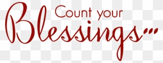 Count Your Blessings - Wall Decal Clipart