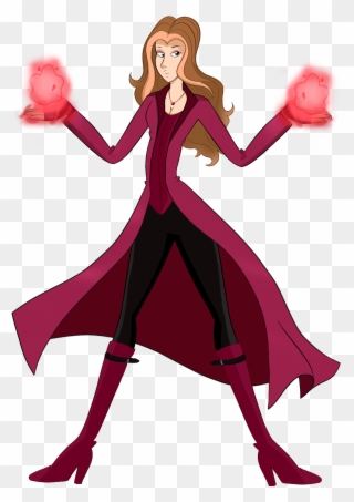 The Scarlet Witch My Favorite Female Marvel Character - Cartoon Clipart