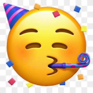 ❁ Face With Party Horn And Party Hat Emoji 🥳 Face - Emoji Iphone Clipart