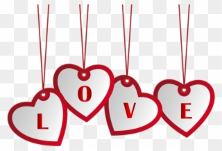 Free Png Hanging Love Hearts Png Images Transparent - Happy Birthday Love Png Clipart