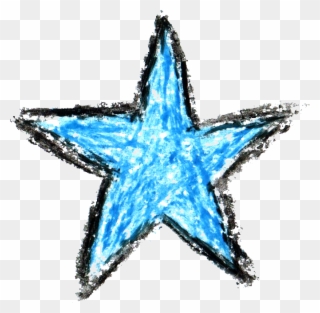 Crayon Star Drawing - Crayon Star Png Clipart