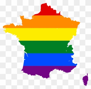 France Flag And Gay Flag Clipart