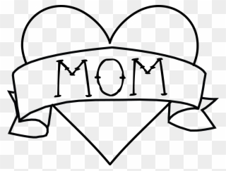 Mom Tattoo Png Clipart Royalty Free - Banner Clip Art Transparent Png