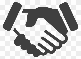 Handshake Clipart Helping Hand - Shake Hands Icon Grey - Png Download