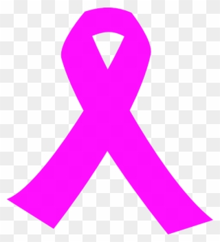 Hot Pink Ribbon Clip Art At Clker Com Vector Clip Art - Breast Cancer Symbol Clipart - Png Download