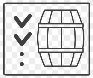Barrel Testing - Wood Barrel Symbol Clipart