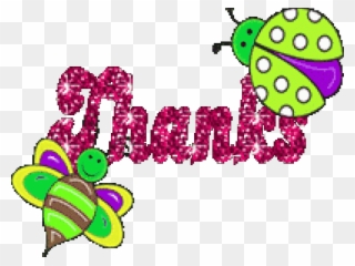 Bee Thank You Glitter Clipart