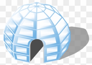 Clip Art Eskimo Igloo Openclipart - Net Of An Igloo - Png Download