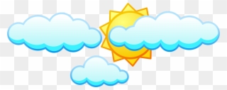 Cloud Sunlight Computer Icons Sky - Sun And Clouds Clipart - Png Download