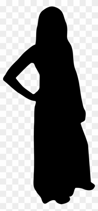 Wizard Clipart Shadow - Muslim Woman Silhouette - Png Download