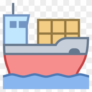 Cargo Ship Icon Clipart