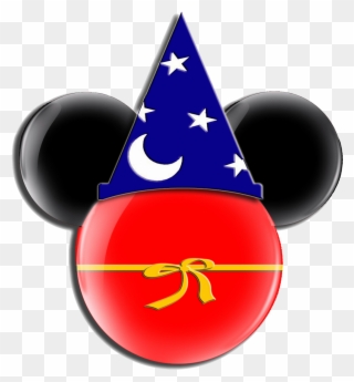 Disney Ears Clip Art - Sorcerer Mickey Mouse Head - Png Download