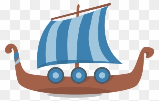 Viking Ship Clipart Beached - Viking Longship Clipart - Png Download