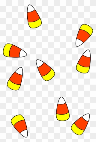 Scattered Halloween Candy Corn - Clip Art Candy Corn - Png Download
