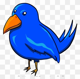 Animated Bird Clipart - Blue Bird Clipart - Png Download