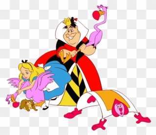 Alice In Wonderland Group Clipart - Alice In Wonderland Croquet Cartoon - Png Download