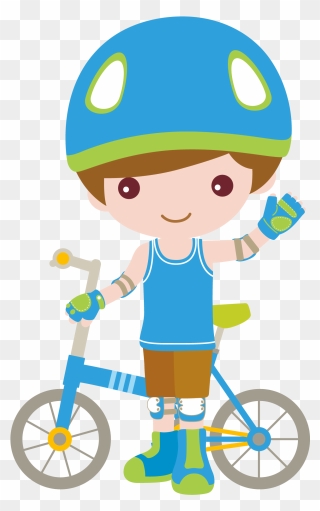 Boy Doll, Child Doll, Kids Bike, Theme Sport, Cartoon - Niños En Bicicleta Dibujo Png Clipart