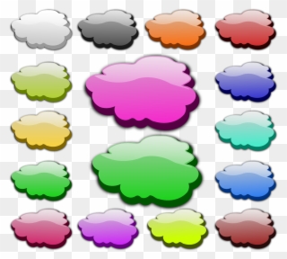 Sky With Clouds Clipart, Vector Clip Art Online, Royalty - Colorful Clouds Clipart - Png Download