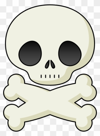 Skull Clip Art Background Free Clipart Images - Skull And Crossbones - Png Download