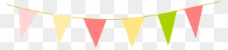 Picnic Border Clipart - Triangle Flag Png Transparent Png