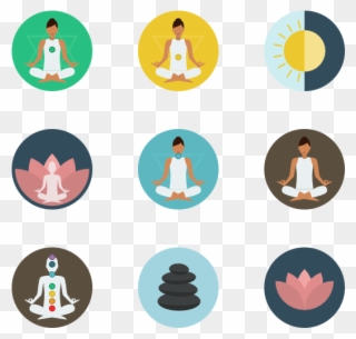 Meditation Icon Clipart - Icon Relax - Png Download