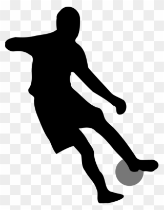 Clip Arts Related To - Soccer Player Silhouette No Background - Png Download